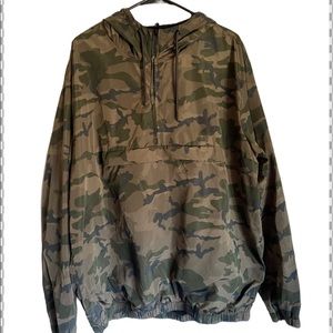 Camo Windbreaker Anorak